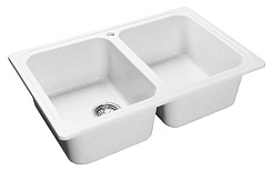 Granfest Мойка кухонная Standart GF-S780K Белый – фотография-1